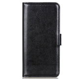 Samsung Galaxy M11 Leather Flip Cover m. Lommebok og stativfunksjon - svart