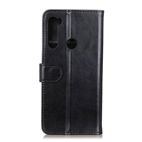 Samsung Galaxy M11 Leather Flip Cover m. Lommebok og stativfunksjon - svart