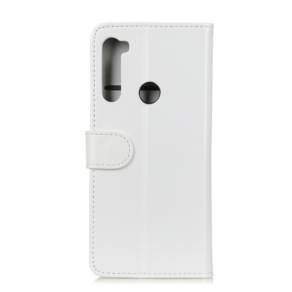 Samsung Galaxy M11 Leather Flip Cover m. Lommebok og stativfunksjon - Hvit