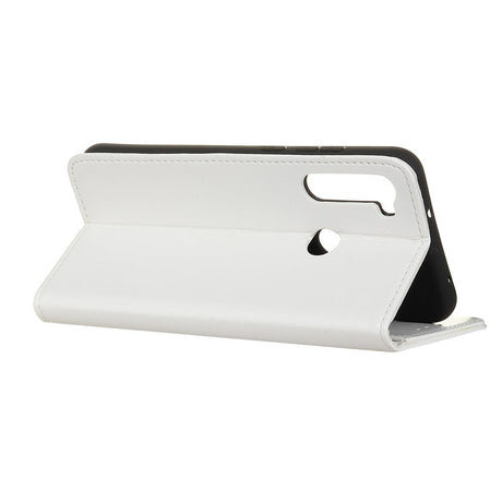 Samsung Galaxy M11 Leather Flip Cover m. Lommebok og stativfunksjon - Hvit