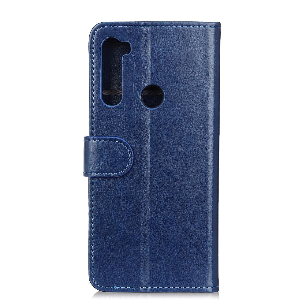 Samsung Galaxy M11 Leather Flip Cover m. Lommebok og stativfunksjon - blå