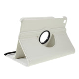 Litchi Samsung Galaxy Tab A 8.4 (2020) Flip-deksel i skinn m. 360 graders stående funksjon - hvit 