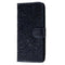 Samsung Galaxy M11 Floral Lace Leather Flip Cover m. Lommebok - Svart