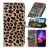 Samsung Galaxy Note 20 skinndeksel m. Kortholder - Leopard