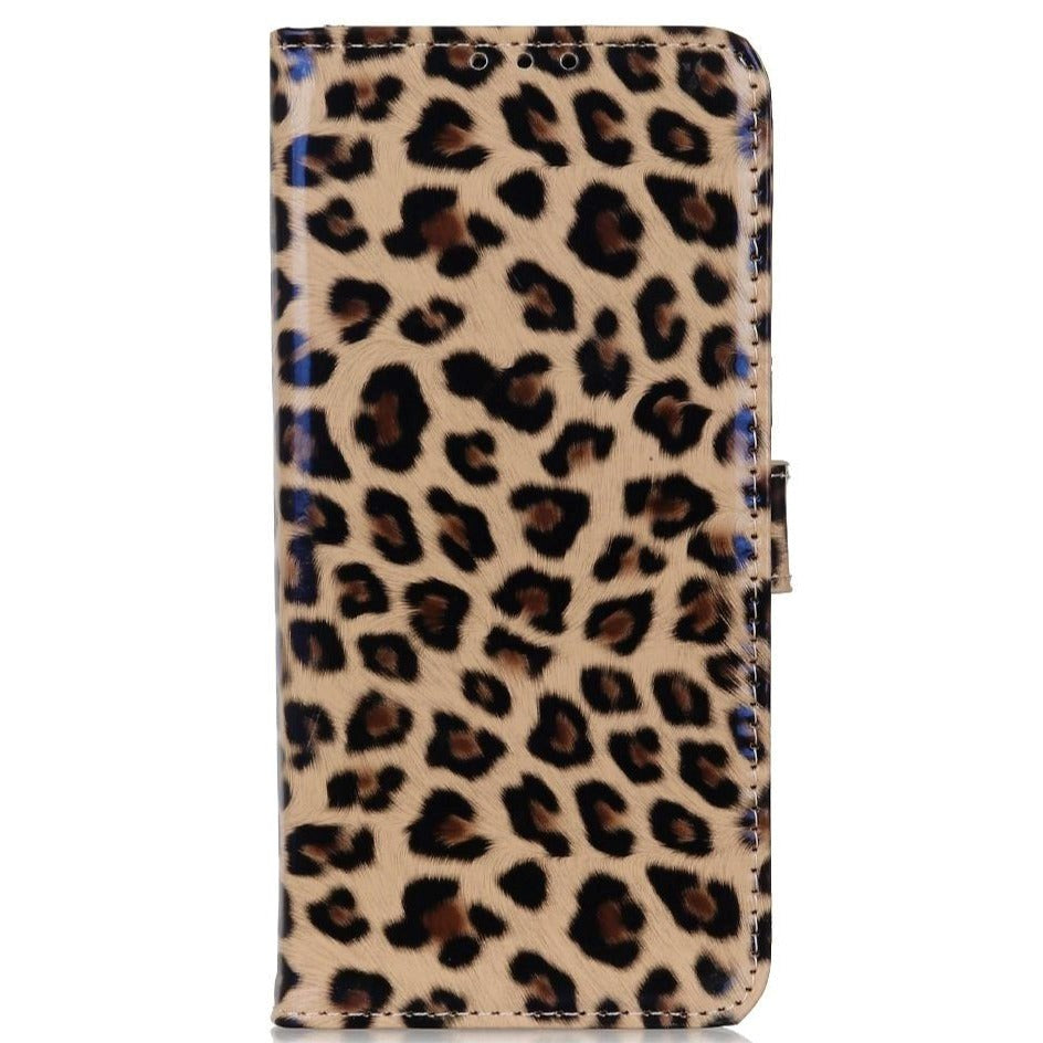 Samsung Galaxy Note 20 skinndeksel m. Kortholder - Leopard