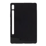 Samsung Galaxy Tab S8 / S7 Fleksibel Plastik Bagside Cover - Sort