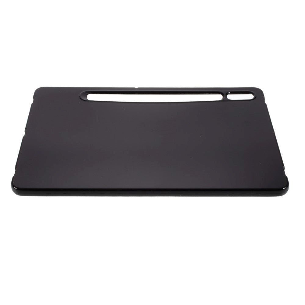 Samsung Galaxy Tab S8 / S7 Fleksibel Plastik Bagside Cover - Sort