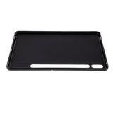 Samsung Galaxy Tab S8 / S7 Fleksibel Plastik Bagside Cover - Sort