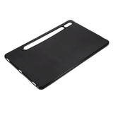 Samsung Galaxy Tab S8 / S7 Fleksibel Plastik Bagside Cover - Sort