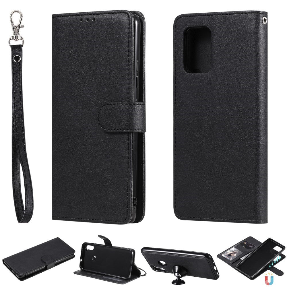 Samsung Galaxy S10 Lite - EIDERWOOD 2-i-1 Kunstlæder Flip Cover - Sort