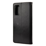 Samsung Galaxy S20 FE / S20 FE (5G) skinndeksel m. Kortholder - Blomster Avtrykk - Svart