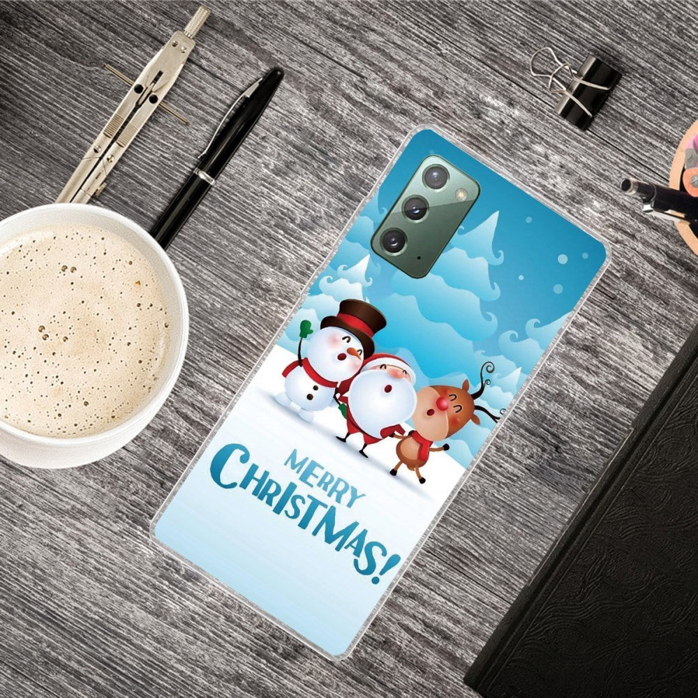 Samsung Galaxy Note 20 fleksibelt plast juledeksel - Christmas Carol