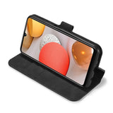 Samsung Galaxy A42 5G DG.MING Retro skinndeksel m. Kortholder - Sort