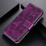 Samsung Galaxy S21 Neutral Leather Flip Cover m. Lommebok - Lilla