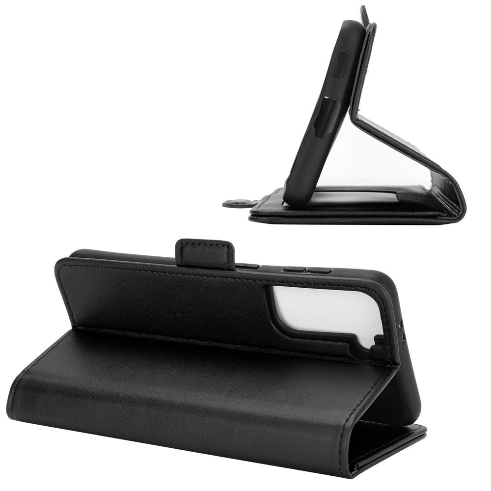 Samsung Galaxy S21 Smart skinndeksel m. Lommebok - Svart