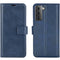 Samsung Galaxy S21 Leather Flip Cover m. Lommebok - Blå