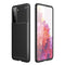 Samsung Galaxy S21 Carbon Fiber fleksibelt plastdeksel - svart