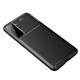 Samsung Galaxy S21 Carbon Fiber fleksibelt plastdeksel - svart