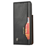 Samsung Galaxy S21+ (Plus) Læder Cover m. Udvendig Kortholder - Sort
