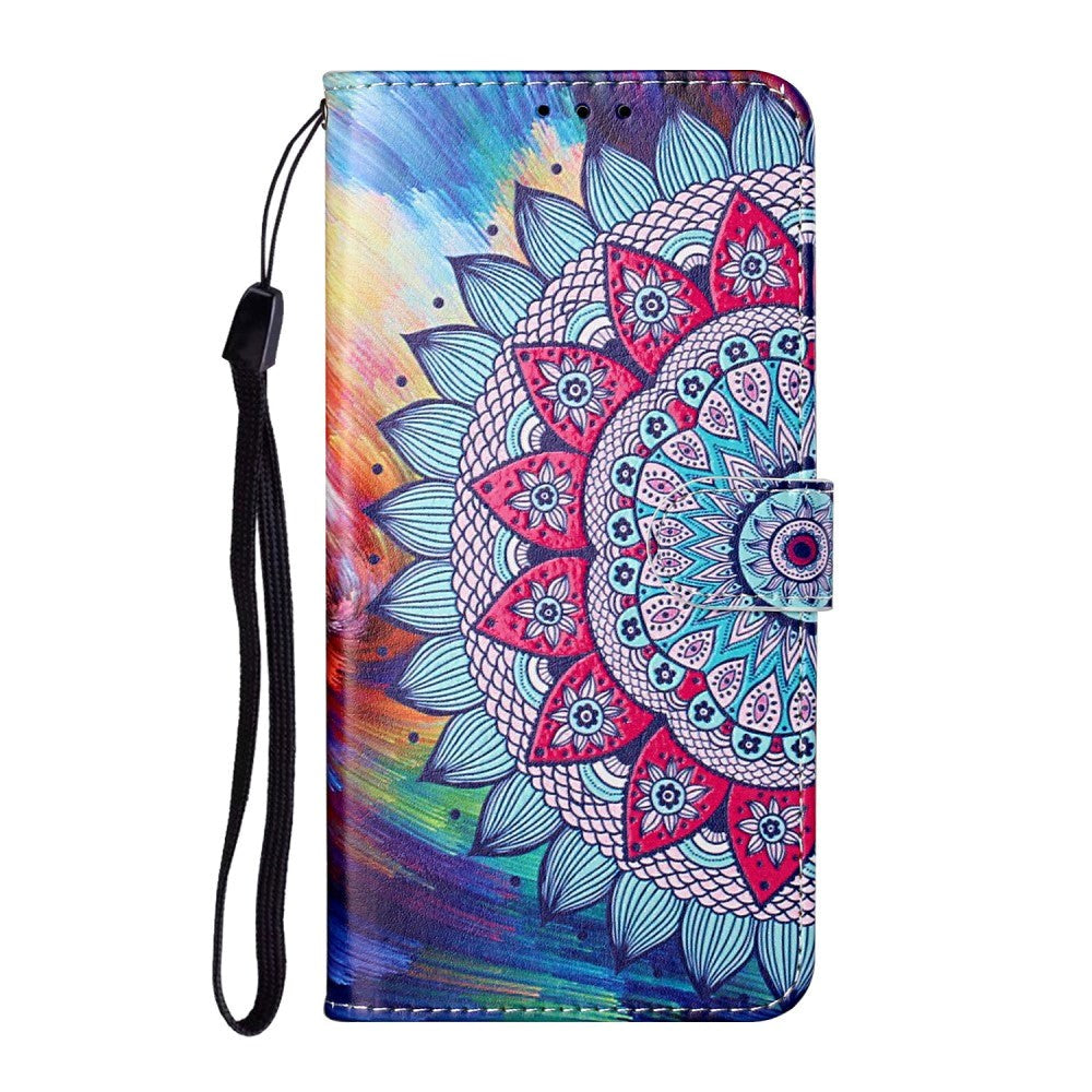 Samsung Galaxy S21+ (Plus) Læder Cover m. Pung - Mandala Flower