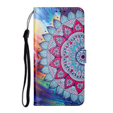 Samsung Galaxy S21+ (Plus) Læder Cover m. Pung - Mandala Flower