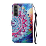 Samsung Galaxy S21+ (Plus) Læder Cover m. Pung - Mandala Flower