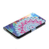 Samsung Galaxy S21+ (Plus) Læder Cover m. Pung - Mandala Flower