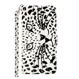 Samsung Galaxy S21+ (Plus) skinnende skinndeksel m. Lommebok - White Tiger