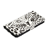 Samsung Galaxy S21+ (Plus) skinnende skinndeksel m. Lommebok - White Tiger