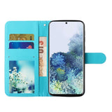 Samsung Galaxy S21+ (Plus) Skinnende Læder Cover m. Pung - Ulv