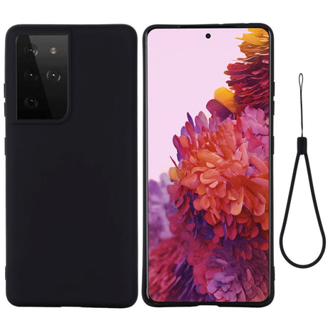 Samsung Galaxy S21 Ultra Liquid Silikondeksel - Svart