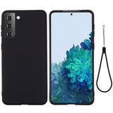 Samsung Galaxy S21 flytende silikondeksel - svart