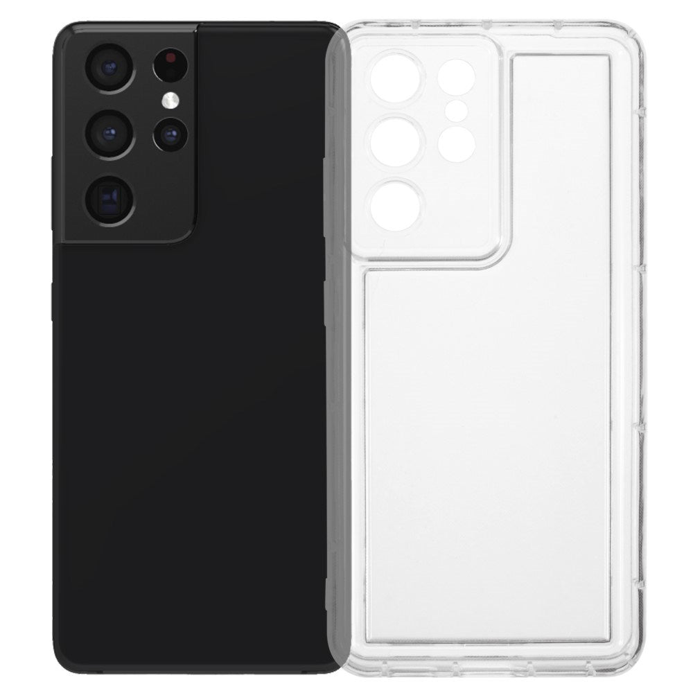 EIDERWOOD Samsung Galaxy S21 Ultra Fleksibelt Stødabsorberende Plastik Cover - Gennemsigtig