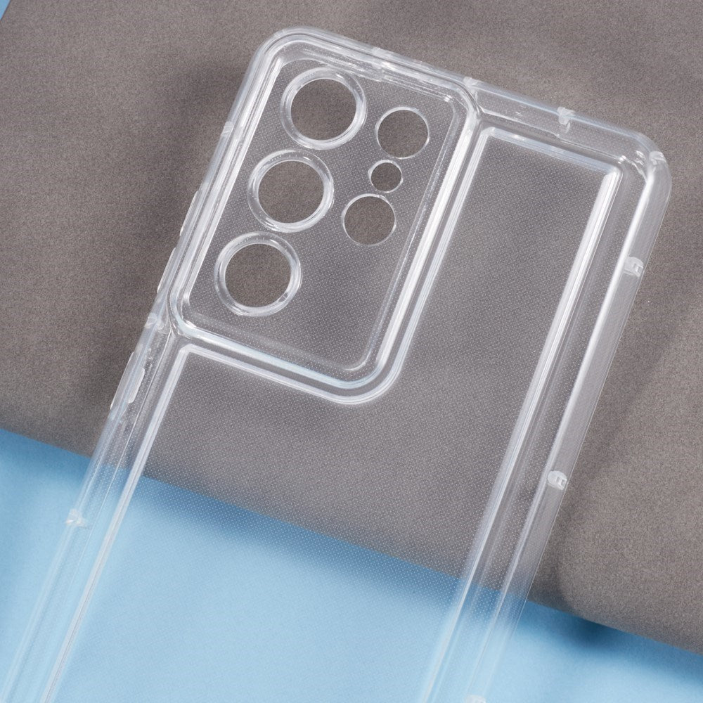 EIDERWOOD Samsung Galaxy S21 Ultra Fleksibelt Stødabsorberende Plastik Cover - Gennemsigtig