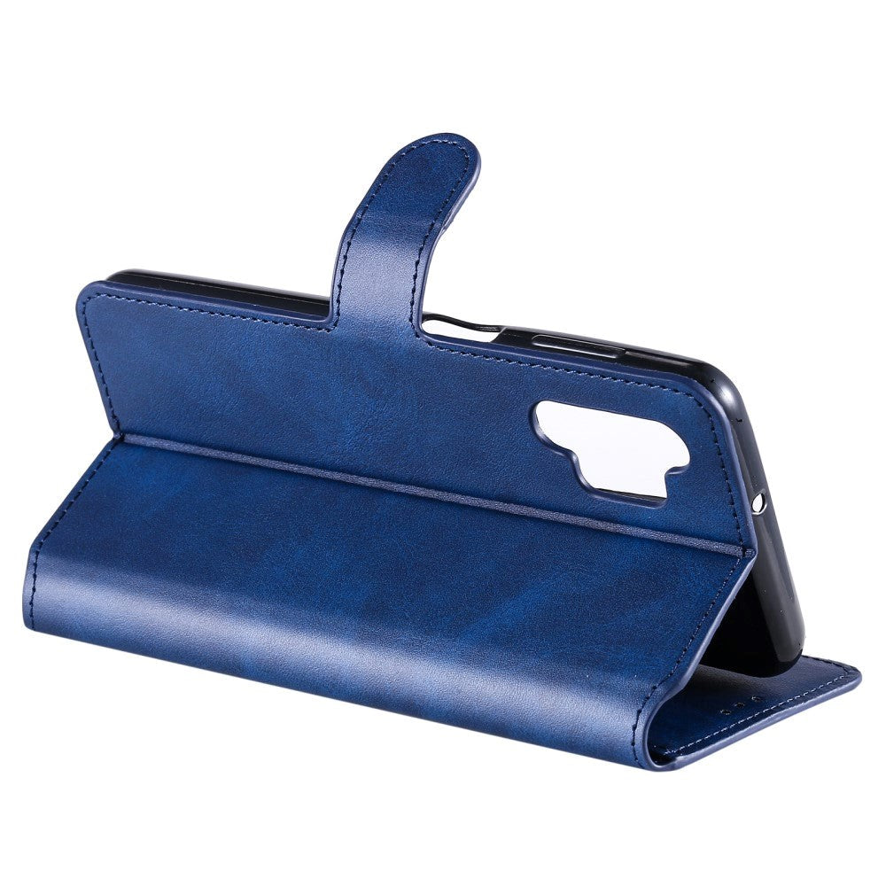 Samsung Galaxy A32 (5G) Flip-deksel i mykt lær m. Lommebok - Blå