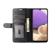 Samsung Galaxy A32 (5G) Flip-deksel i lær m. Lommebok - Svart