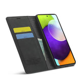 Samsung Galaxy A52s (5G) / A52 (4G / 5G) LC.IMEEKE Skinndeksel Flip m. Lommebok - Svart