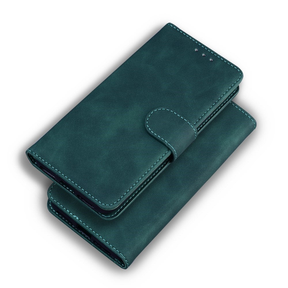 EIDERWOOD - Samsung Galaxy A32 (4G) - Kunstlæder Flip Cover m. Kortholder & Ståfunktion - Grøn