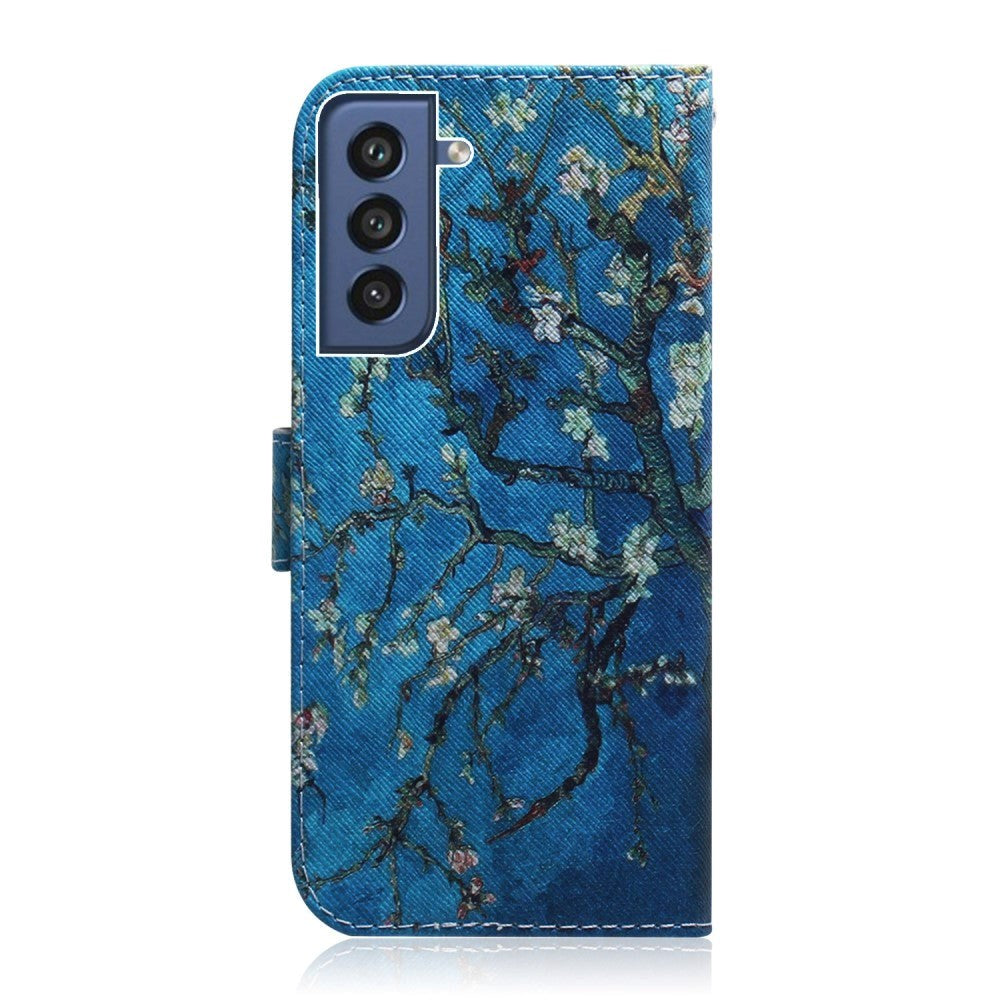 Samsung Galaxy S21 FE (5G) Leather Flip Cover m/ Lommebok - Tree in the Night