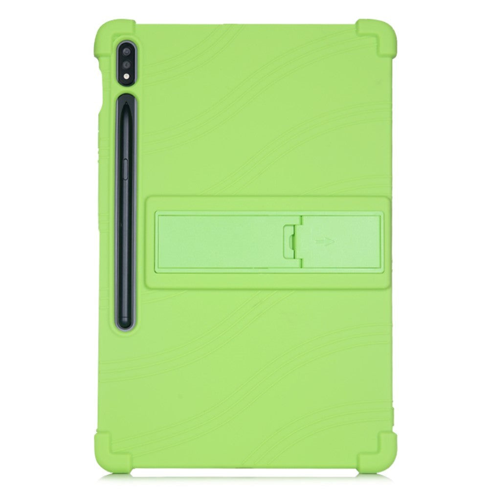 Samsung Galaxy Tab S8 Plus / S7 Plus 12.4" Silikone Cover m. Ståfunktion - Grøn
