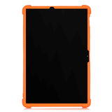 Samsung Galaxy Tab S8 Plus / S7 Plus 12,4" silikondeksel m. stativfunksjon - oransje
