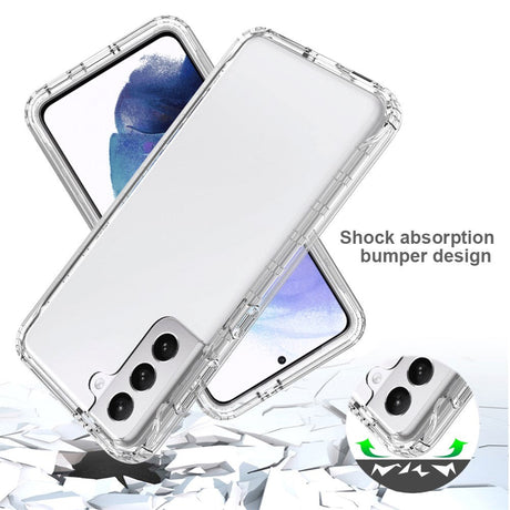 Samsung Galaxy S21 Hybrid Plastic Bakdeksel - Gjennomsiktig