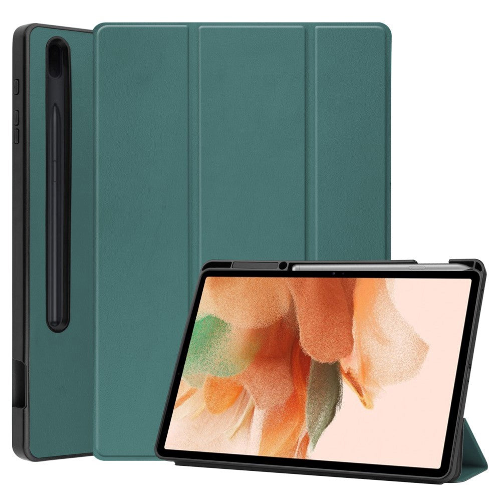 Samsung Galaxy Tab S7 FE Flip-deksel m. Tri-fold - Grønn