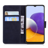 EIDERWOOD - Samsung Galaxy A22 (5G) - Kunstlæder Flip Cover m. Kortholder & Ståfunktion - Sort