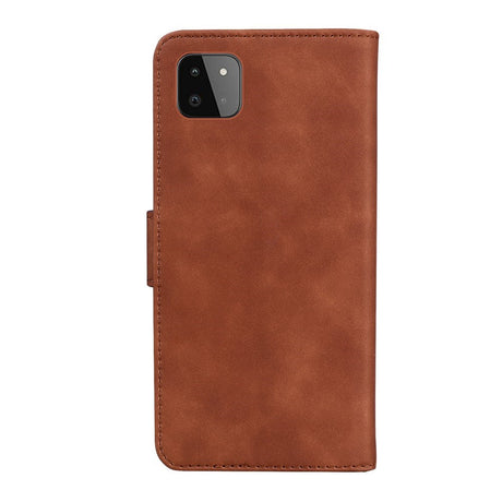 EIDERWOOD - Samsung Galaxy A22 (5G) - Kunstlæder Flip Cover m. Kortholder & Ståfunktion - Brun