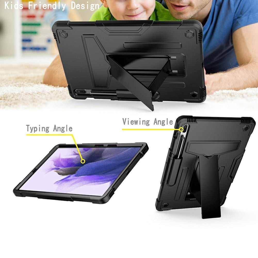 Samsung Galaxy Tab S7 FE Craftsman Cover m. Stativ - Svart