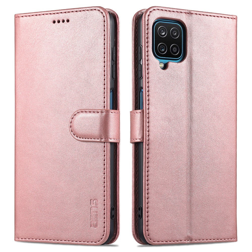 EIDERWOOD - Samsung Galaxy A12 - Kunstlæder Flip Cover m. Kortholder & Ståfunktion - Rose Gold