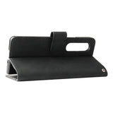 Samsung Galaxy Z Fold3 5G Flip-deksel i mykt skinn m. Lommebok - Svart