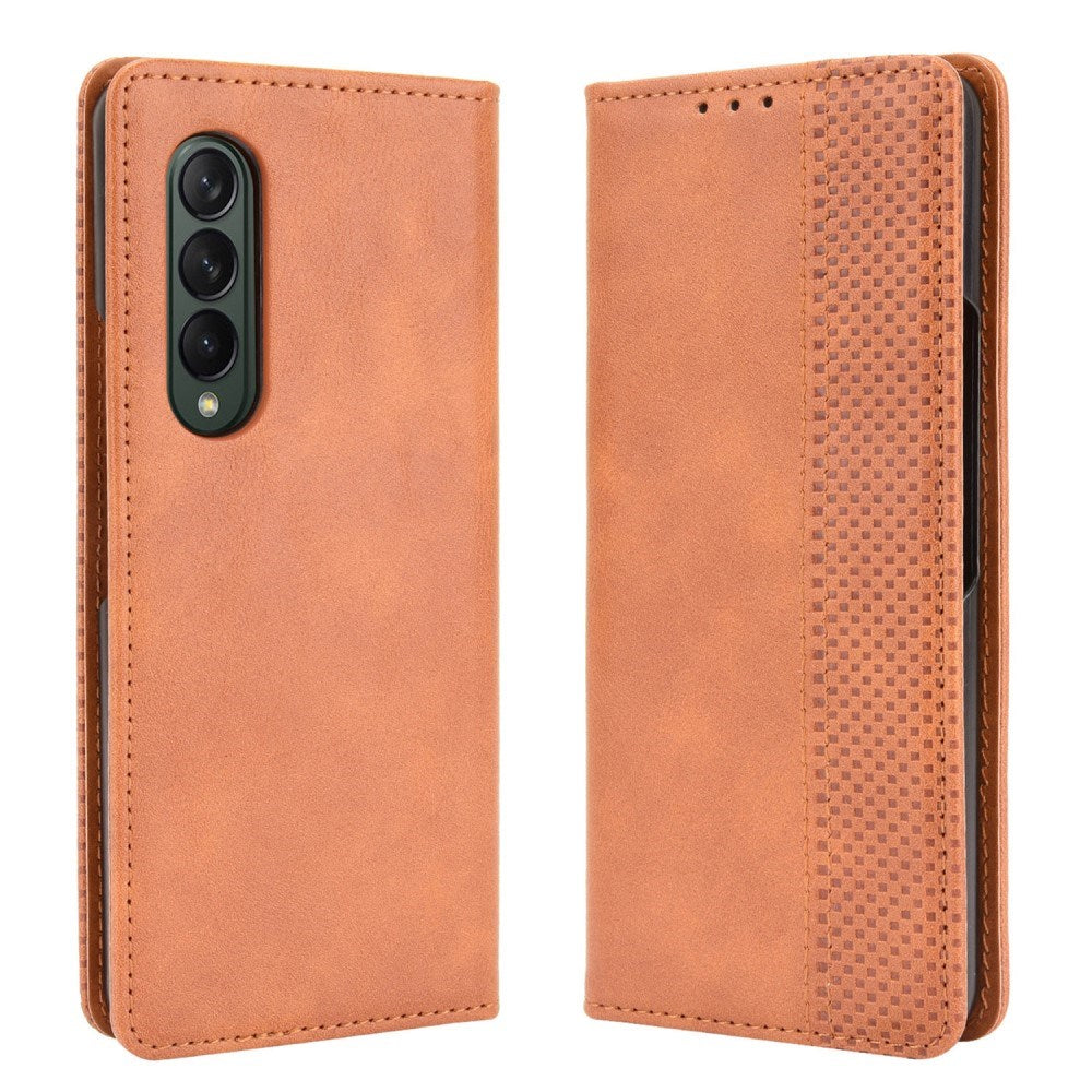 EIDERWOOD - Samsung Galaxy Z Fold3 (5G) Kunstlæder Flip Cover - Brun