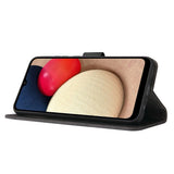 Samsung Galaxy A03s Flip-deksel i lær m. Lommebok - Svart
